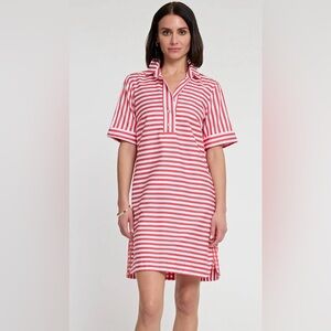 Hinson Wu Aileen Short Sleeve Stripe/Gingham Dress